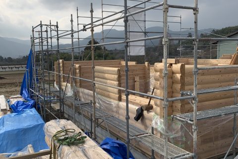 西予市野村町　ログハウス新築工事