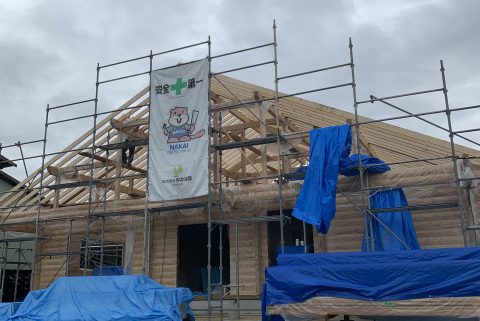 西予市野村町　ログハウス新築工事